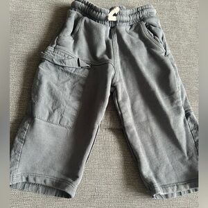 Zara baby boy grey blue cargo sweatpants 1.5 years